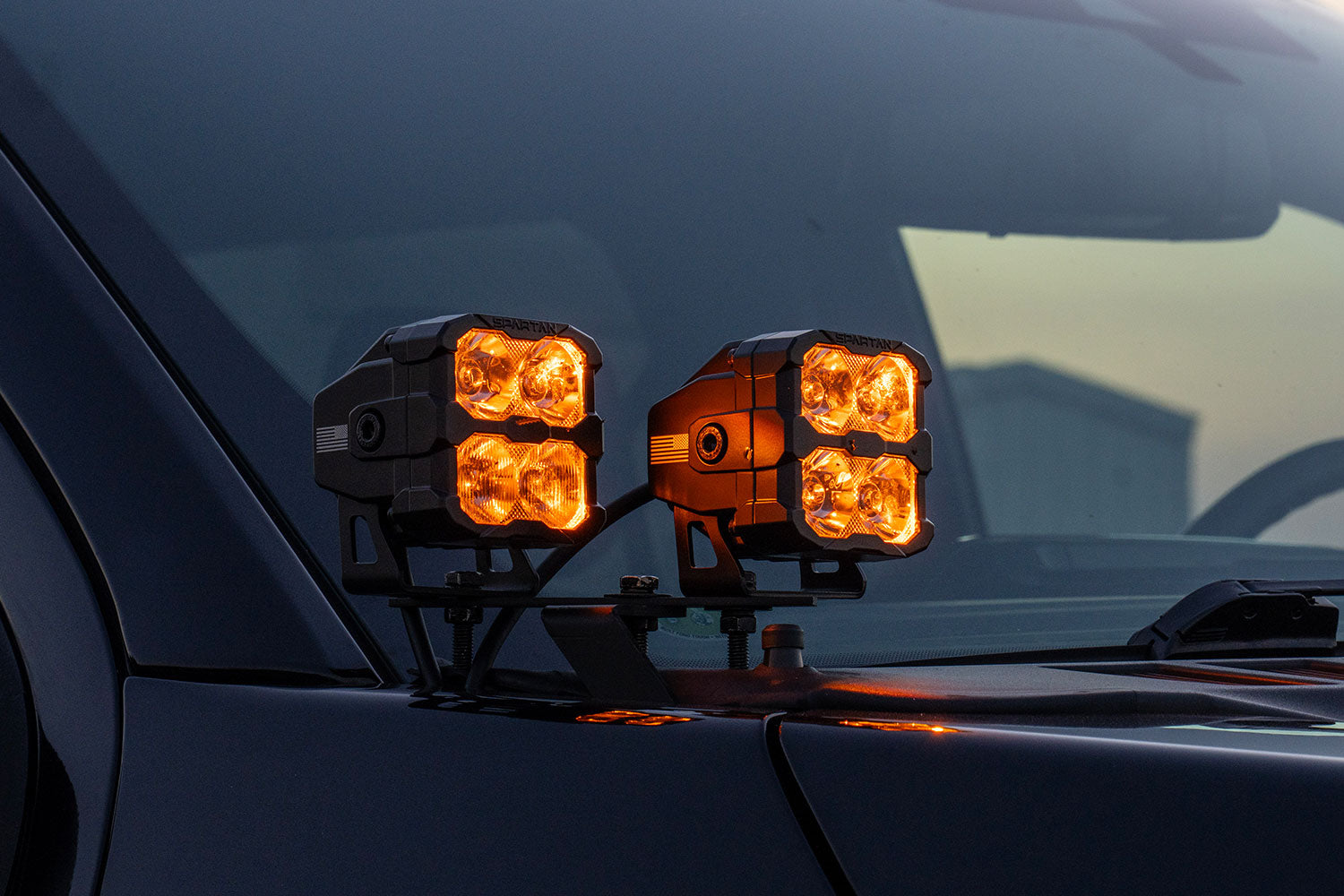 2021 - 2023 F150 CREE LED Hood Mounted MKII Spartan Kit – F150LEDs.com