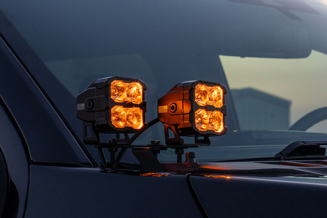 2021 - 2023 F150 CREE LED Hood Mounted MKII Spartan Kit