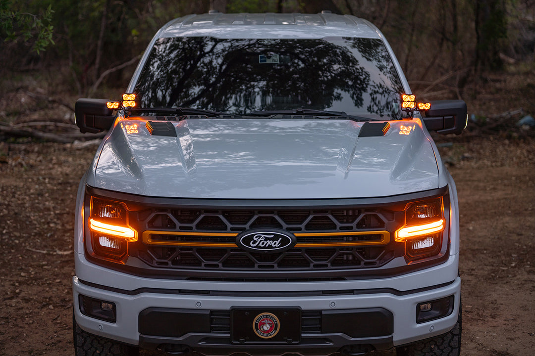2024 - 2026 F150 CREE LED Hood Mounted MKII Spartan Kit