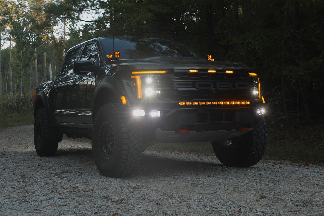2021 - 2026 Ford F150 Raptor MKII Spartan Series Cree LED Factory Bezel Fog Light Kit