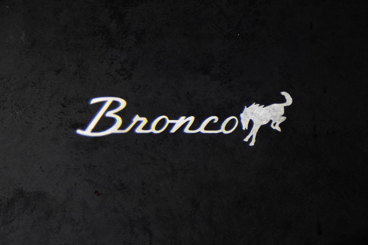 2021 - 2026 BRONCO LED MIRROR LOGO PUDDLE LIGHTS – F150LEDs.com
