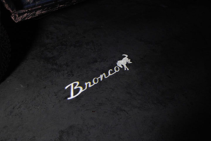 2021 - 2026 BRONCO LED MIRROR LOGO PUDDLE LIGHTS - F150LEDs.com