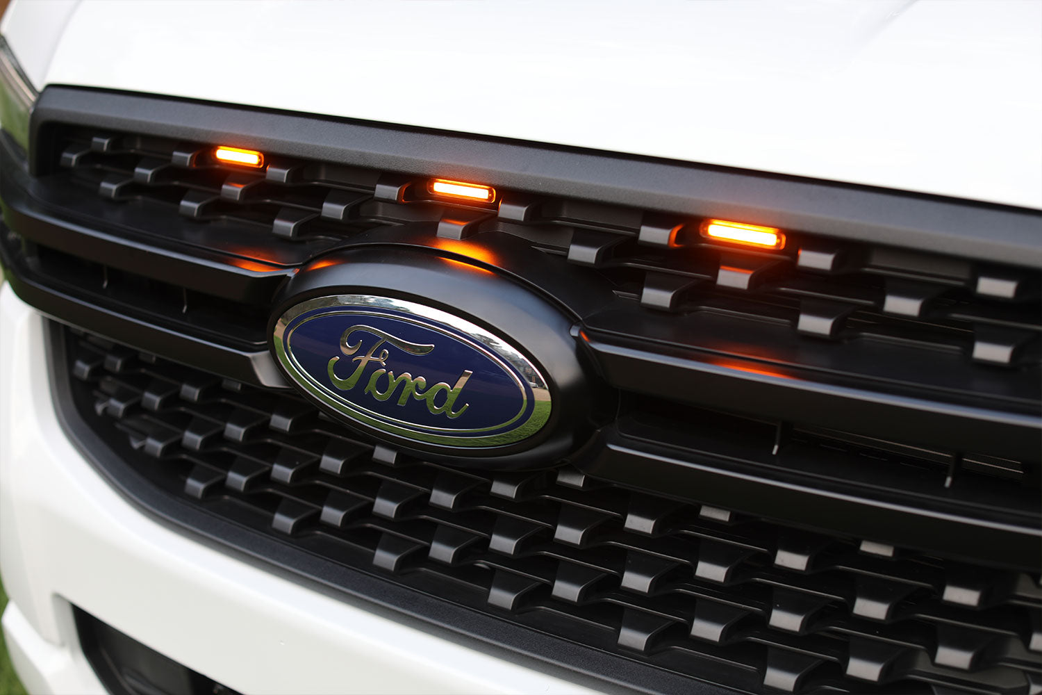 2024 Ford Ranger Raptor Style Extreme Amber LED grill Kit – F150LEDs.com