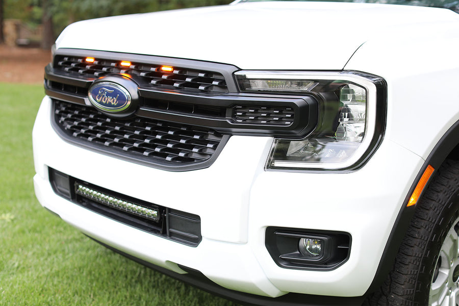 2024 Ford Ranger Raptor Style Extreme Amber LED grill Kit – F150LEDs.com