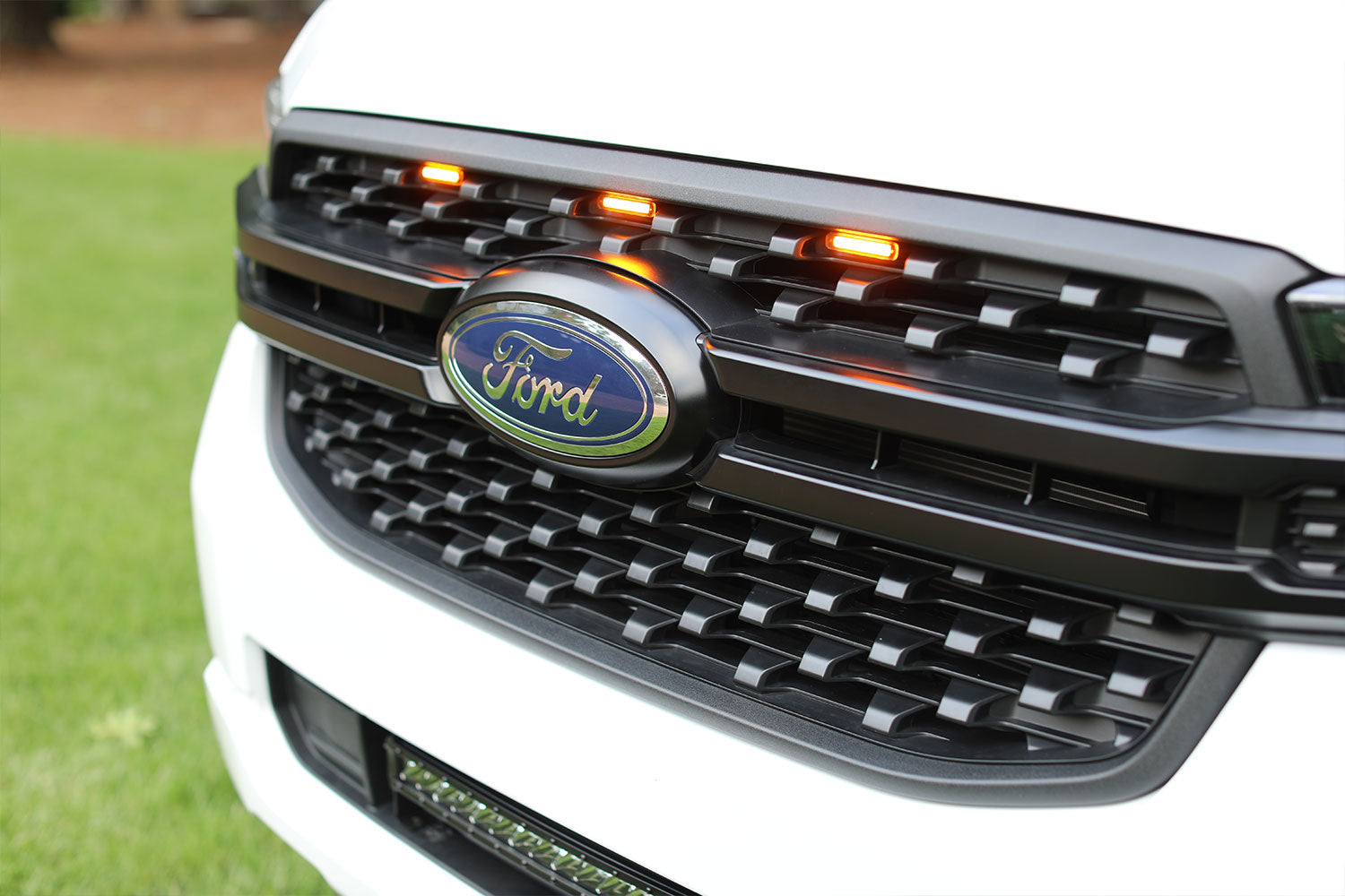 2024 Ford Ranger Raptor Style Extreme Amber LED grill Kit – F150LEDs.com
