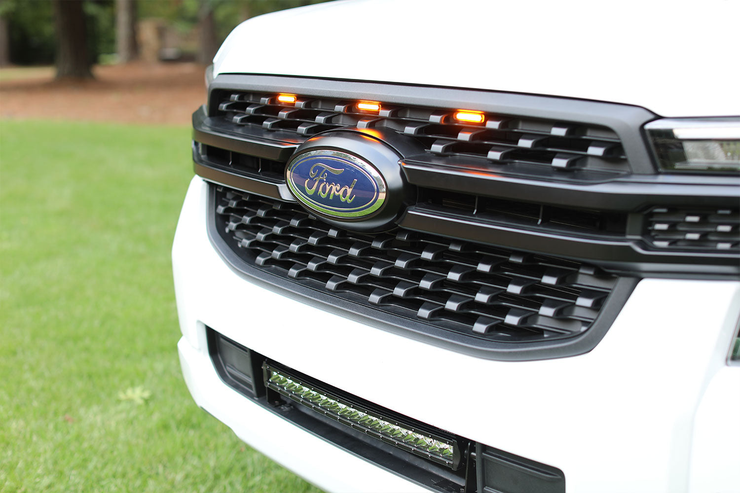 Ford Raptor Ranger Lighting 2024 Ford Ranger Raptor Style Extreme Amber LED grill Kit – F150LEDs.com