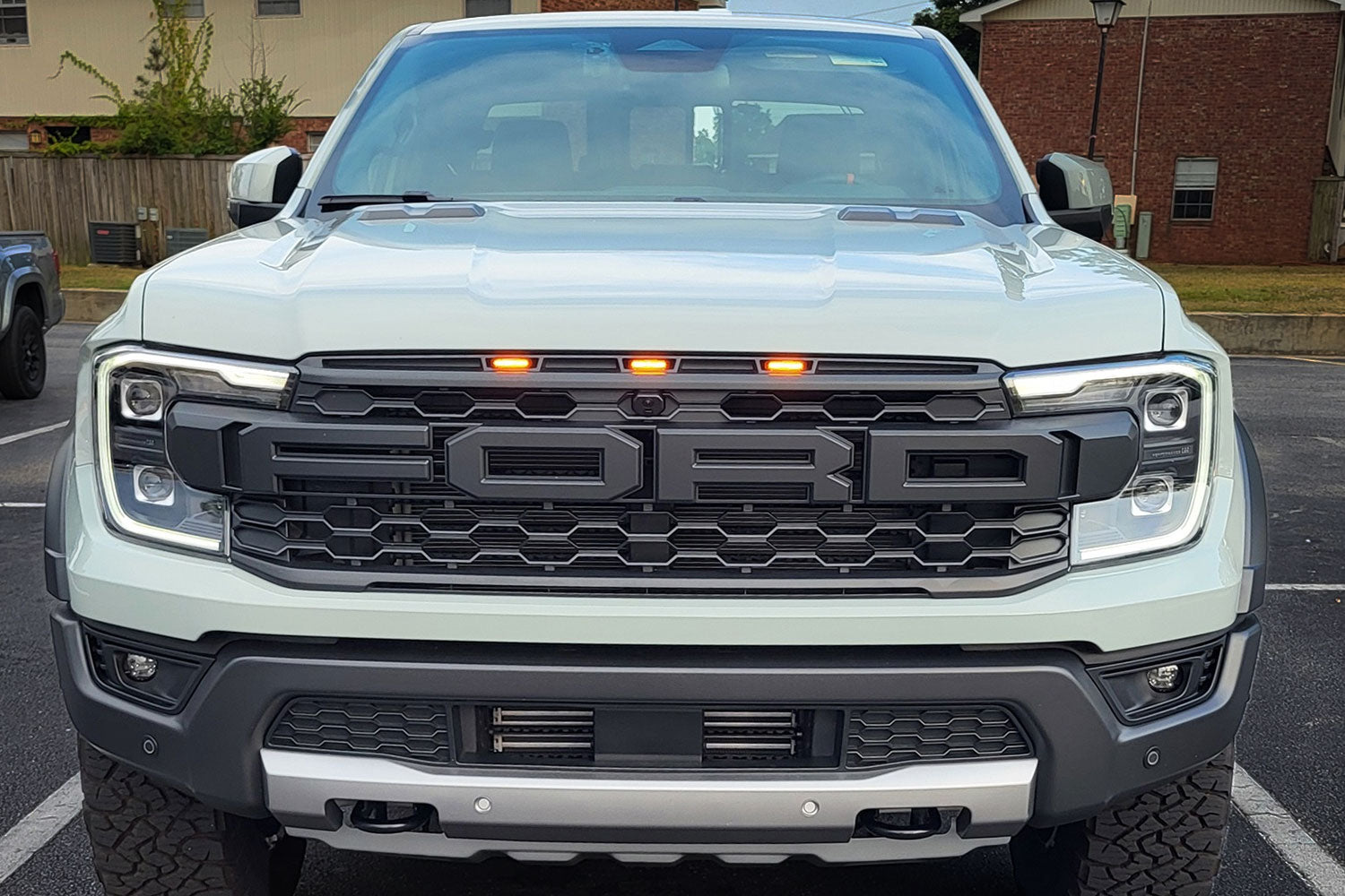 2024 Ford Ranger Raptor Style Extreme Amber LED grill Kit – F150LEDs.com
