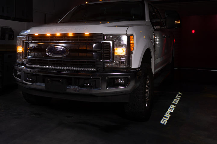 2017 - 2022 F250 SUPER DUTY LED MIRROR LOGO PUDDLE LIGHTS