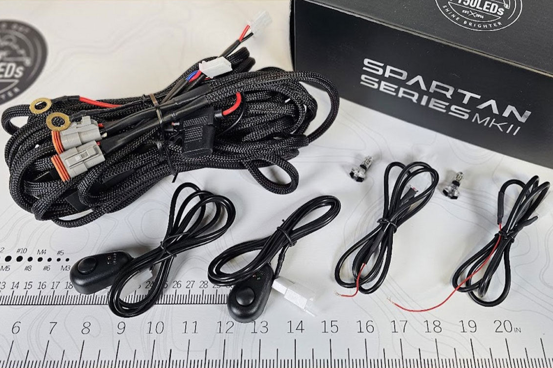 Spartan MKII TRICORE Dual LED Light Harness
