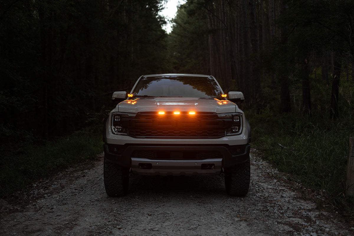 2024+ Ford Ranger Raptor Style Extreme Amber LED grill Kit – F150LEDs.com