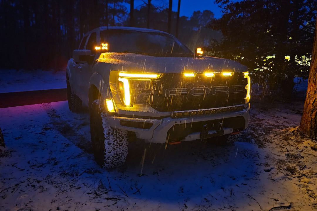 2021 - 2025 F150 Raptor CREE LED Hood Mounted MKII Spartan Kit