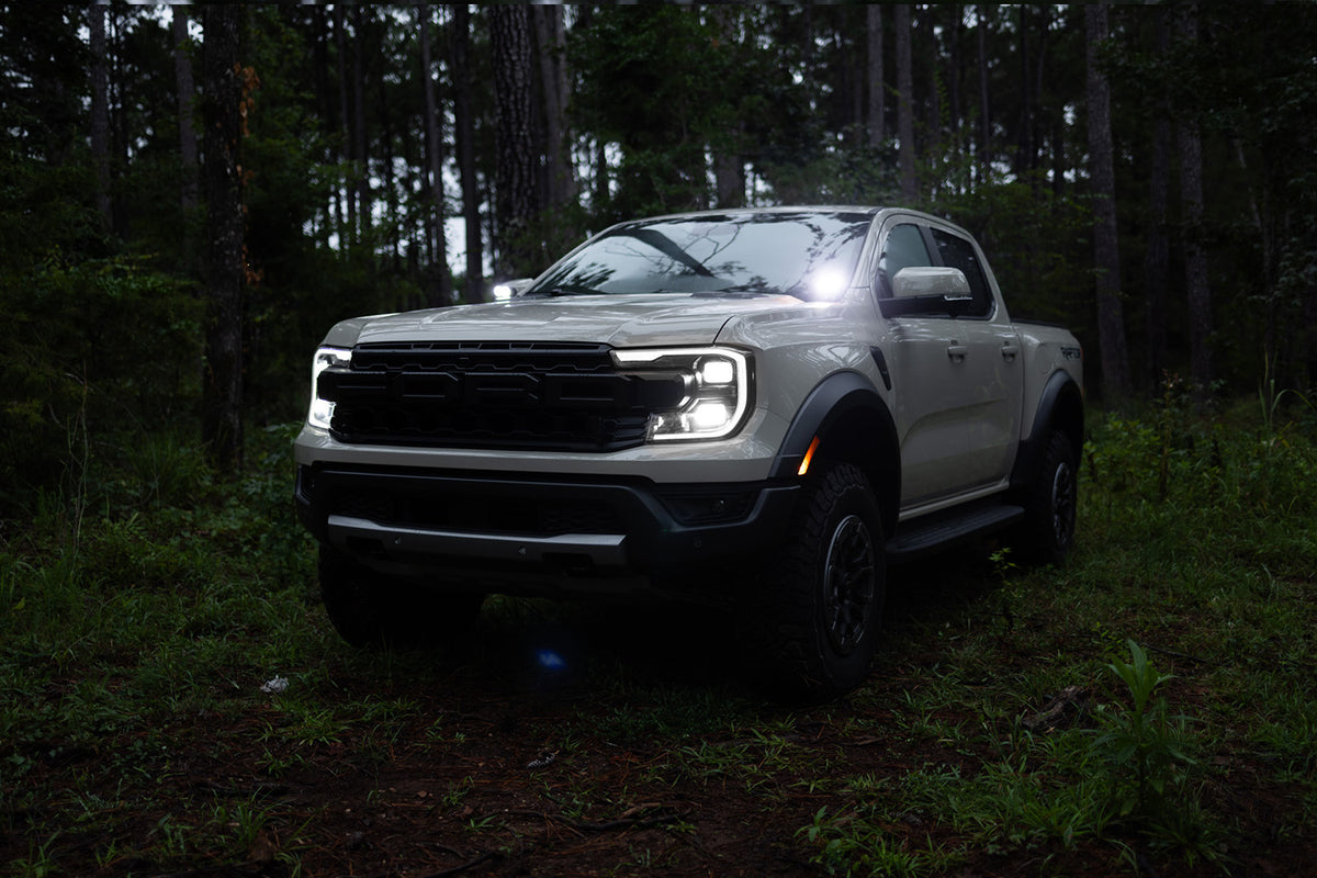 2024 - 2026 Ford Ranger Raptor Cree LED Hood Mounted MKII Spartan Kit ...