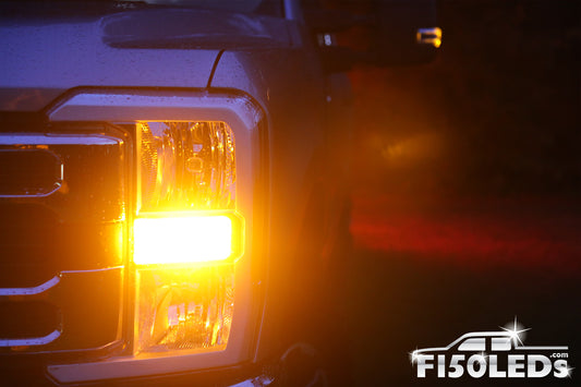 2023 F250 Super Duty Cree Front Running & Blinker LED Bulbs