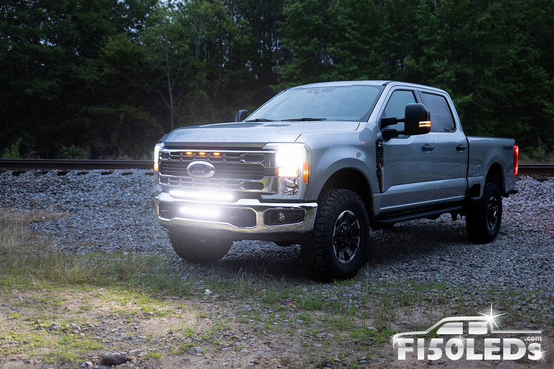 2023-2024 Ford F250 Super Duty 20" Paladin 90W Curved Lower Intake LED Bar
