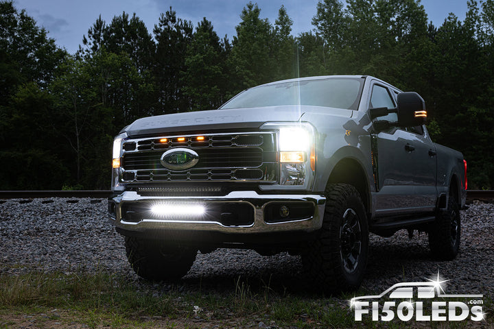 2023-2024 Ford F250 Super Duty 20" Paladin 90W Curved Lower Intake LED Bar