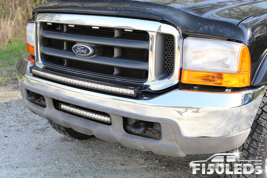 1999 - 2007 F250 Super Duty 20" Paladin 90W Curved Lower Intake LED Bar