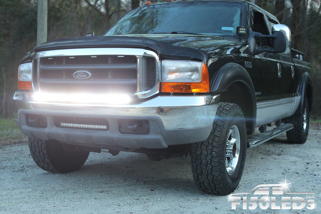 1999 - 2007 F250 Super Duty PALADIN 180W Curved CREE XTE LED Bumper Bar