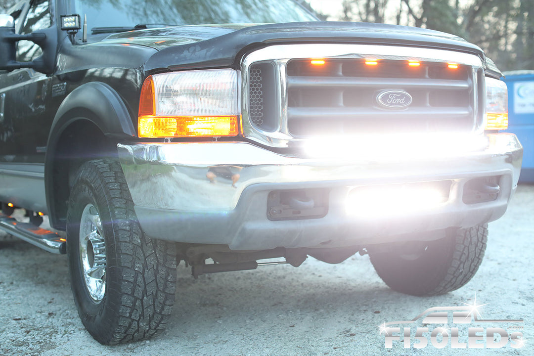 1999 - 2007 F250 Super Duty 20" Paladin 90W Curved Lower Intake LED Bar