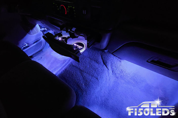 1999 - 2007 F250 Super Duty LED CUP HOLDER COASTER KIT