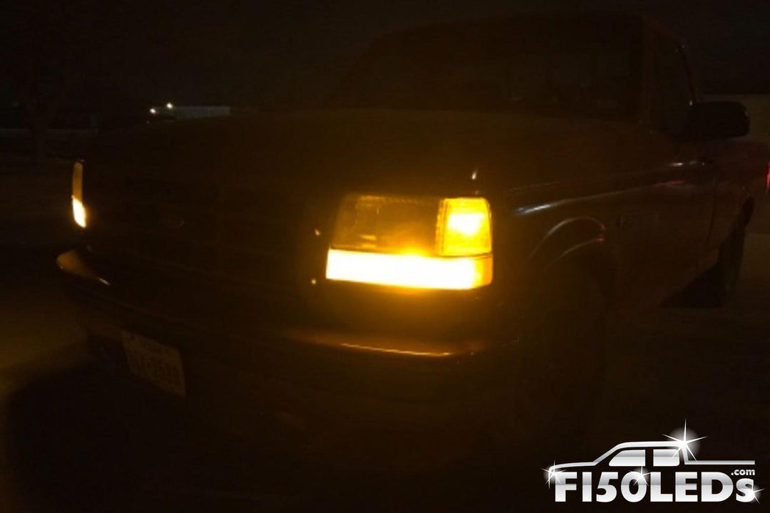 1992 - 1996 CREE LED FRONT TURN SIGNAL BLINKER KIT-1992 - 1997 F150 LEDS-F150LEDs.com