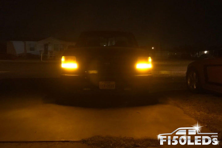 1992 - 1996 CREE LED FRONT TURN SIGNAL BLINKER KIT-1992 - 1997 F150 LEDS-F150LEDs.com