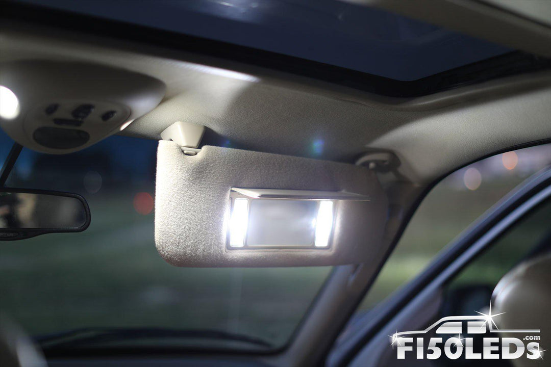 1997- 03 F150 Front Interior Vanity Mirror LED Light Kit-1998-2003 F150 LEDS-F150LEDs.com