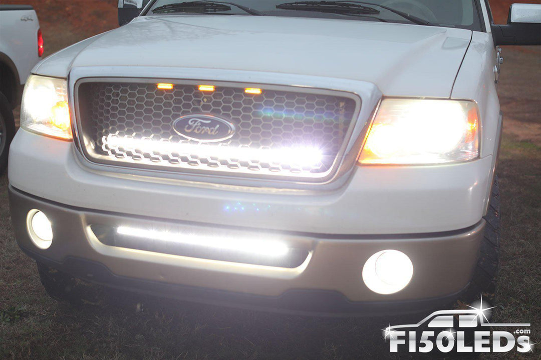 2006-08 F150 26" PALADIN 120W Curved CREE XTE Lower Intake LED Bar-2004-08 F150 LEDS-F150LEDs.com