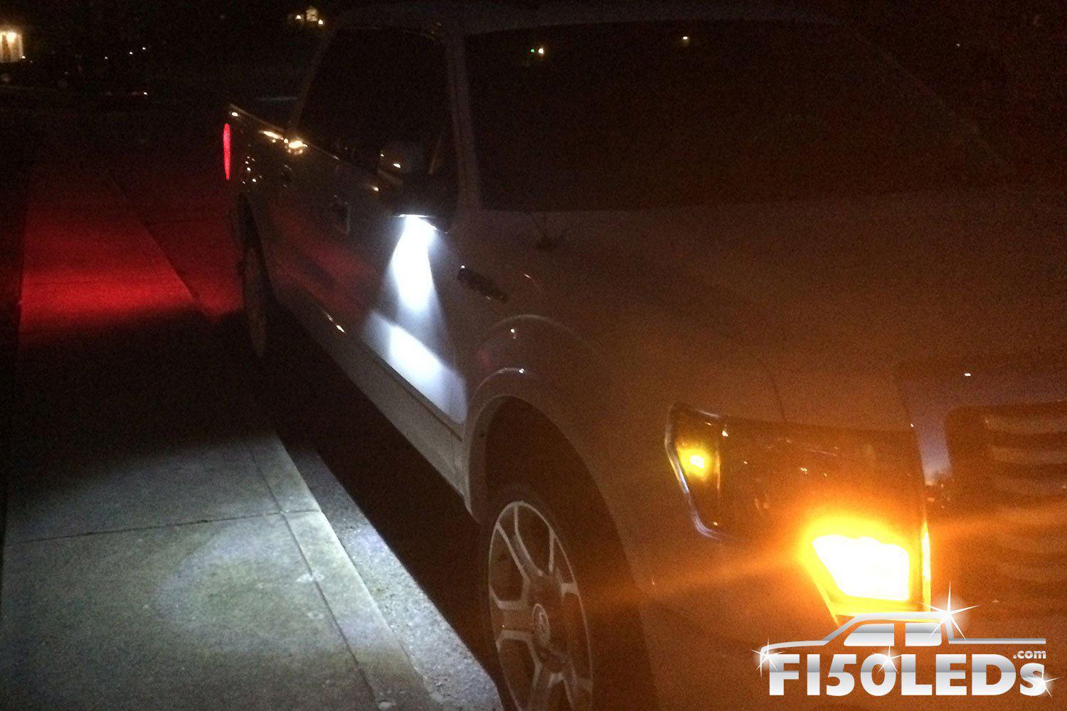 2009-14 F-150 Puddle Lamp Mirror LEDs-2009-14 F150 LEDS-F150LEDs.com