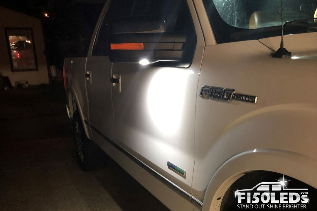 2009-14 F-150 Puddle Lamp Mirror LEDs-2009-14 F150 LEDS-F150LEDs.com