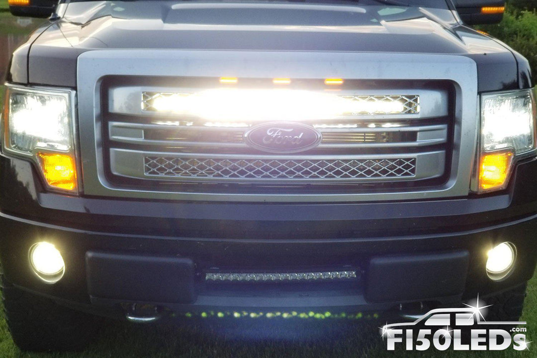 2009-14 F150 32" PALADIN 150W Curved Upper Grille LED Bar-2009-14 F150 LEDS-F150LEDs.com