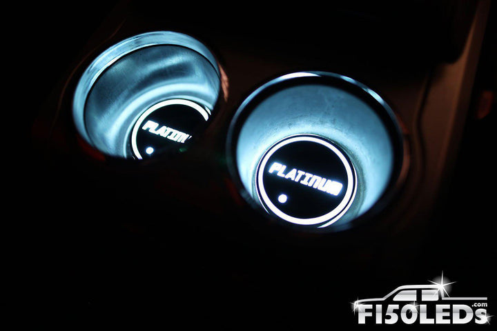 2009-14 F150 LED Cup Holder Coaster Kit-2009-14 F150 LEDS-F150LEDs.com