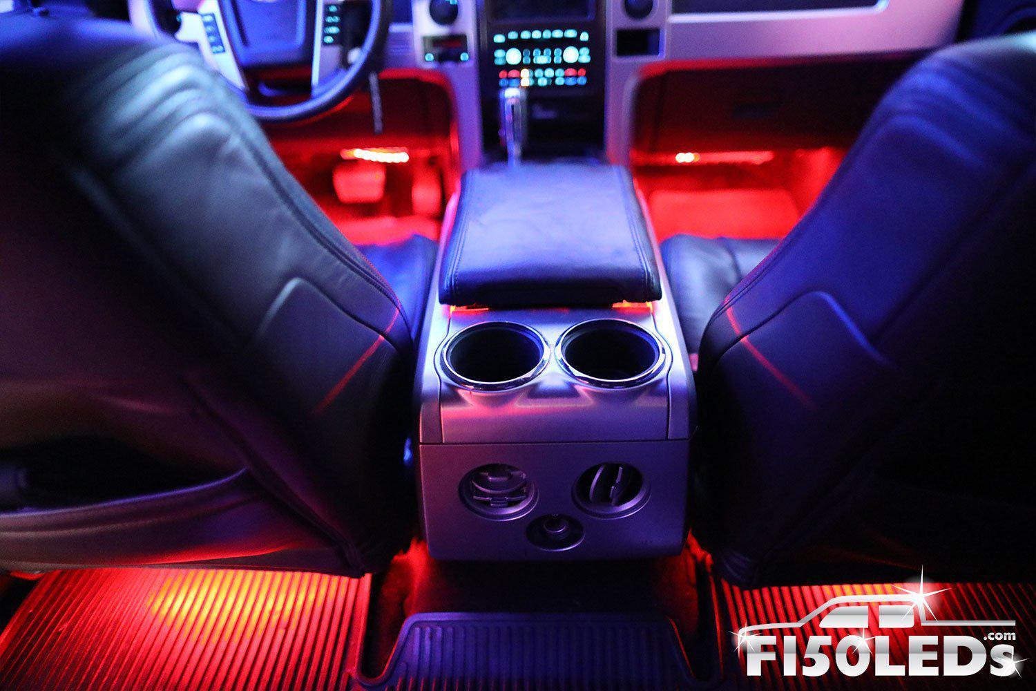 thumbnail image 2 of AUXITO Ice Blue LED Car Interior Atmosphere Light Kit – 200cm Flexible Strip For Door & Dash 2 of 6