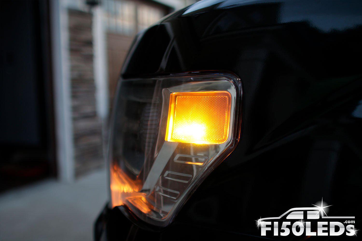 4 Clear Lens LED Side Marker Lights – 2010-14 Ford F-150 Raptor, Front & Rear