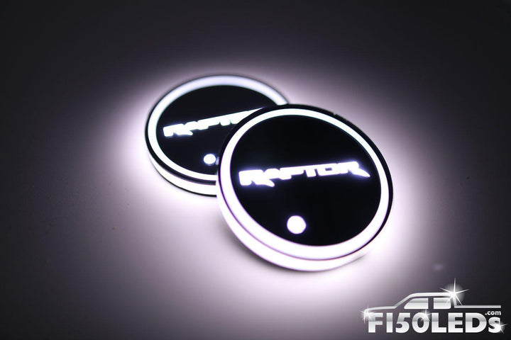 2010-14 F150 Raptor LED Cup Holder Coaster Kit-2010-14 F150 RAPTOR LEDS-F150LEDs.com