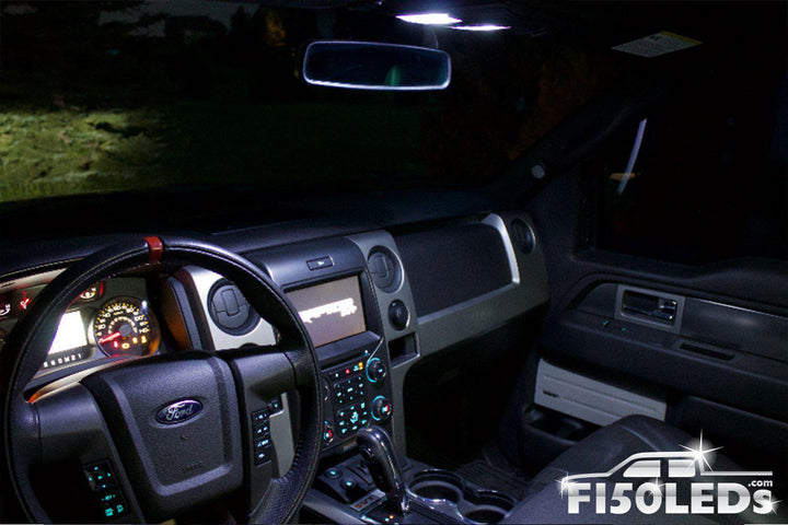 2010-14 F150 RAPTOR LEDS Front Interior Light Kit-2010-14 F150 RAPTOR LEDS-F150LEDs.com