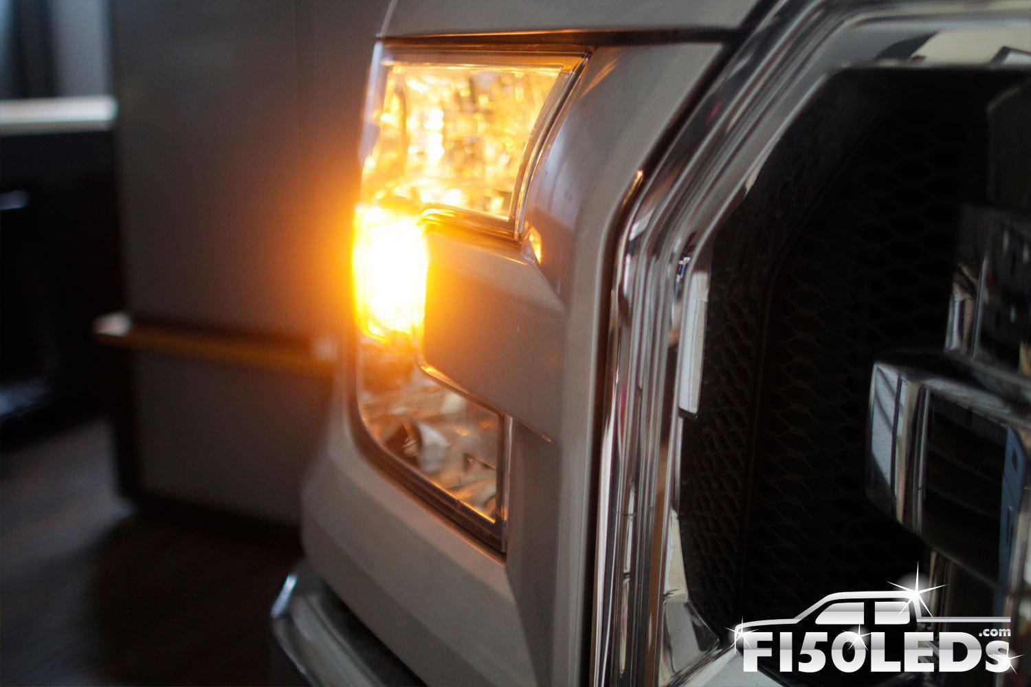 2015 - 2020 F150 CREE FRONT RUNNING & BLINKER LIGHTS-2015-18 F150 LEDS-F150LEDs.com