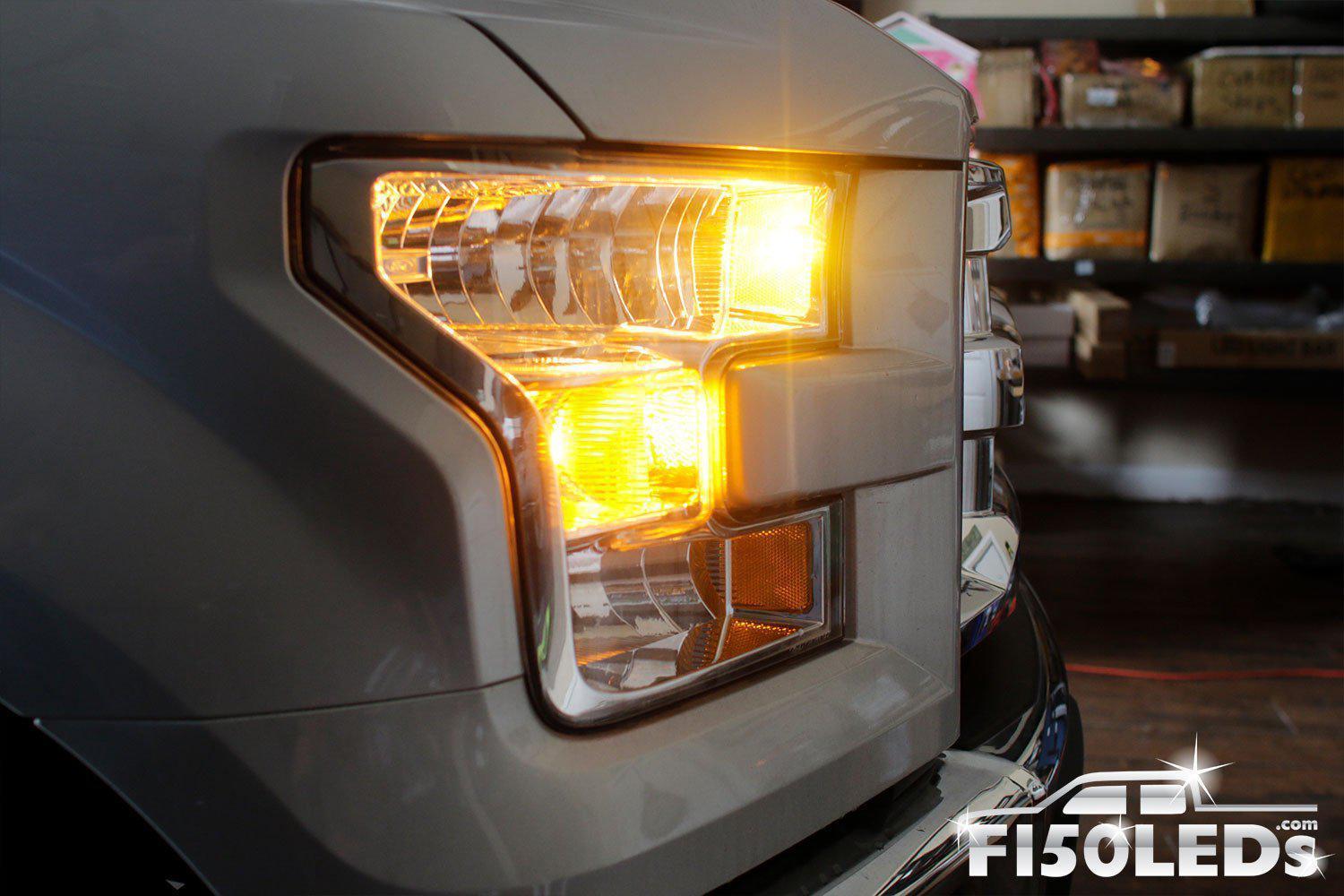 2015 - 2020 F150 CREE FRONT RUNNING & BLINKER LIGHTS-2015-18 F150 LEDS-F150LEDs.com