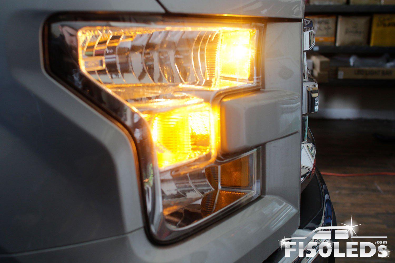 2015 - 2020 F150 CREE FRONT RUNNING & BLINKER LIGHTS-2015-18 F150 LEDS-F150LEDs.com