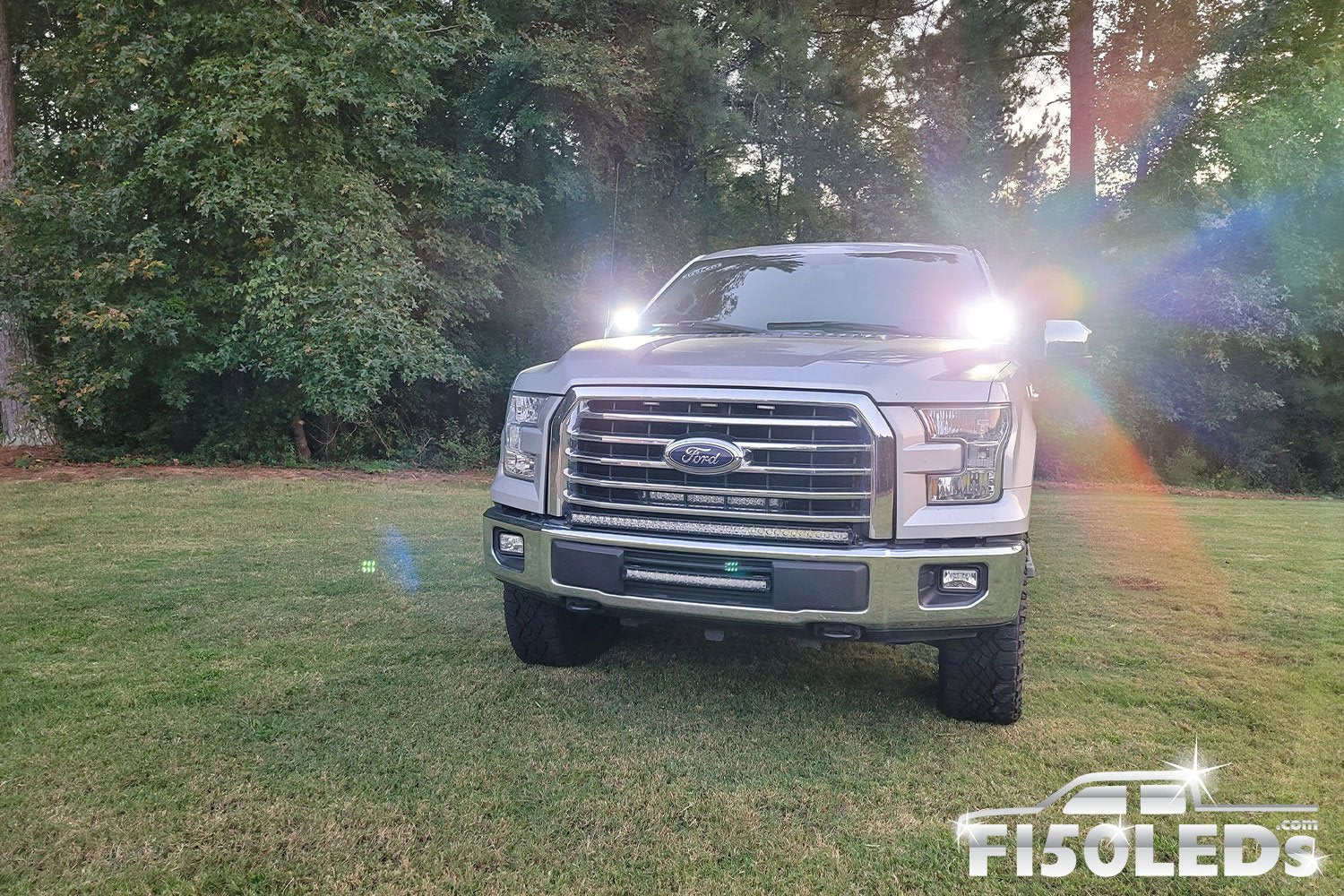2015 - 2020 SPARTAN SERIES CREE LED HOOD MOUNTED BAR KIT (pair)-F150LEDs.com