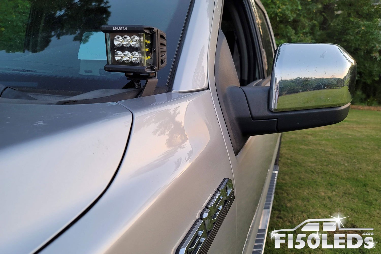 2015 - 2020 SPARTAN SERIES CREE LED HOOD MOUNTED BAR KIT (pair)-F150LEDs.com