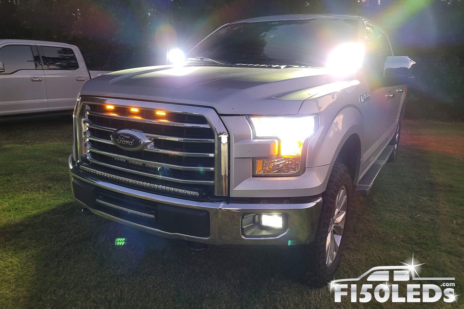 2015 - 2020 SPARTAN SERIES CREE LED HOOD MOUNTED BAR KIT (pair)-F150LEDs.com