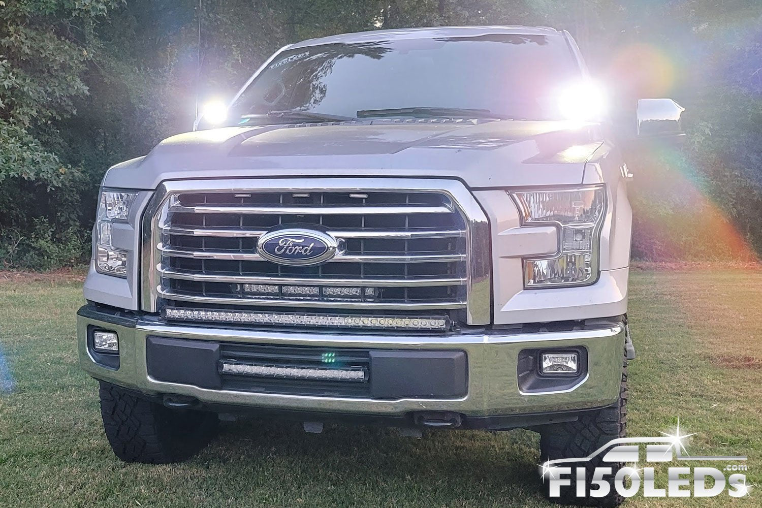 2015 - 2020 SPARTAN SERIES CREE LED HOOD MOUNTED BAR KIT (pair)-F150LEDs.com