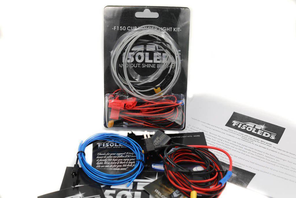 2015 - 2020 F150 Interior Cup Holder Ring Light Kit-2015-18 F150 LEDS-F150LEDs.com