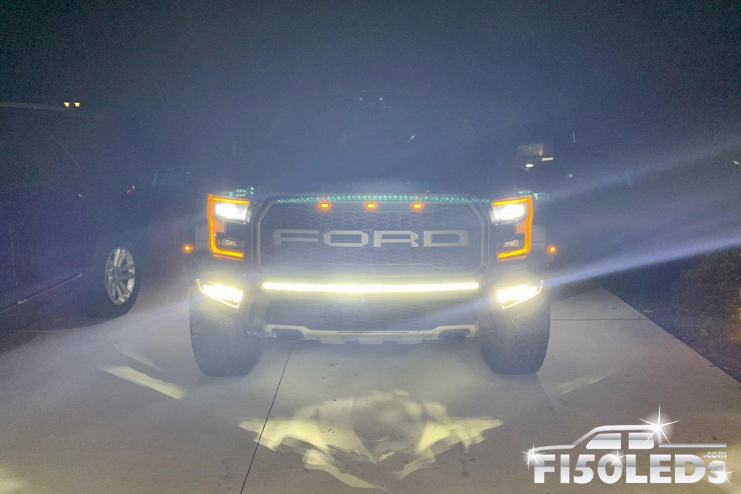 2017 - 2020 F150 Raptor 44" PALADIN 210W Curved CREE XTE LED Bumper Bar-2017-18 F150 RAPTOR LEDS-F150LEDs.com