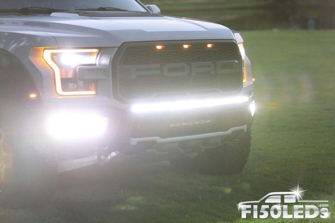 2017 - 2020 F150 Raptor 44" PALADIN 210W Curved CREE XTE LED Bumper Bar-2017-18 F150 RAPTOR LEDS-F150LEDs.com