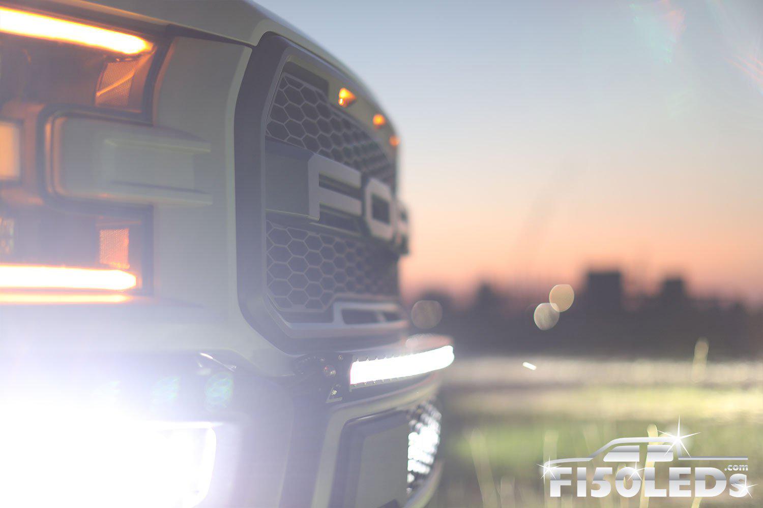 2017 - 2020 F150 Raptor 44" PALADIN 210W Curved CREE XTE LED Bumper Bar-2017-18 F150 RAPTOR LEDS-F150LEDs.com