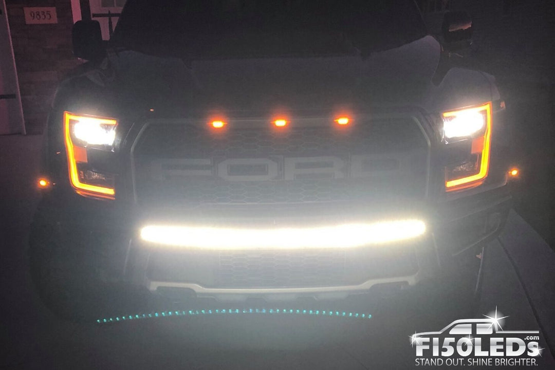 2017 - 2020 F150 Raptor 44" PALADIN 210W Curved CREE XTE LED Bumper Bar-2017-18 F150 RAPTOR LEDS-F150LEDs.com