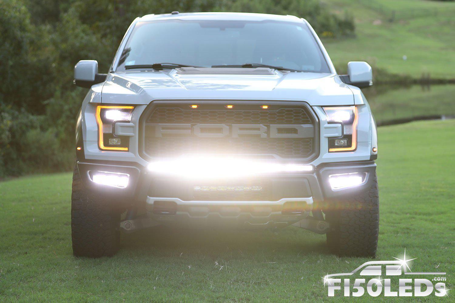 2017 - 2020 F150 Raptor 44" PALADIN 210W Curved CREE XTE LED Bumper Bar-2017-18 F150 RAPTOR LEDS-F150LEDs.com