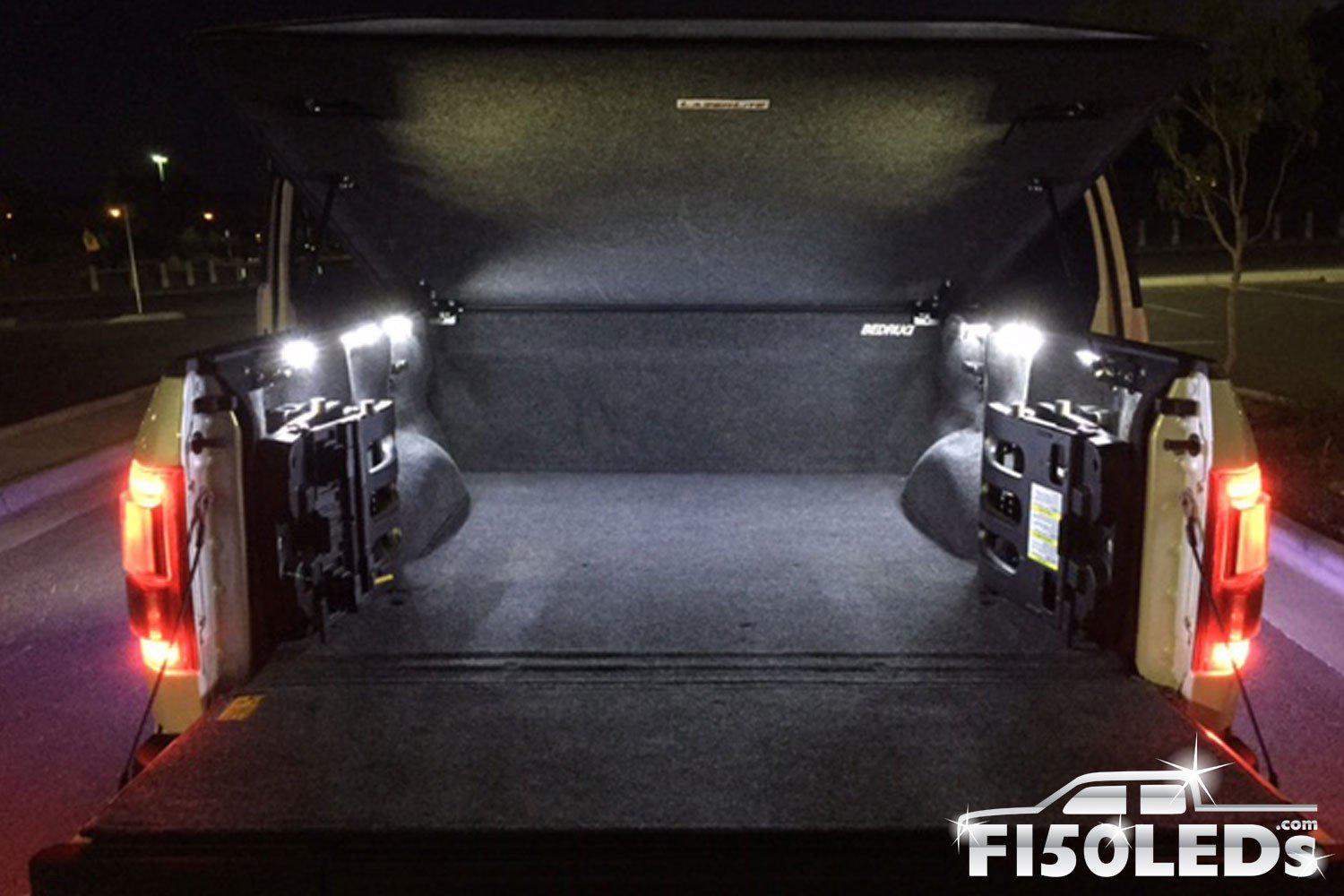 2017 - 2020 F150 RAPTOR Integrated Bed Cargo area premium LED lights-2017-18 F150 RAPTOR LEDS-F150LEDs.com