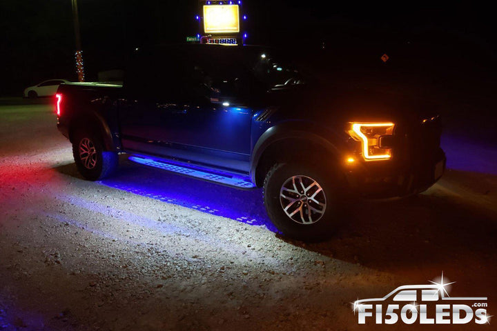 2017 - 2020 F150 RAPTOR LED Running Board/ Area Premium Lights-2017-18 F150 RAPTOR LEDS-F150LEDs.com